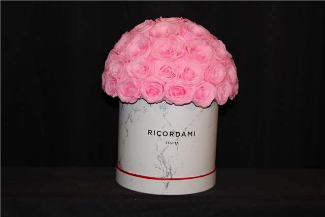 Small pink roses · white base