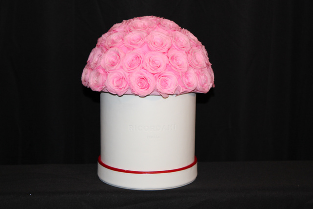Small pink roses · white base